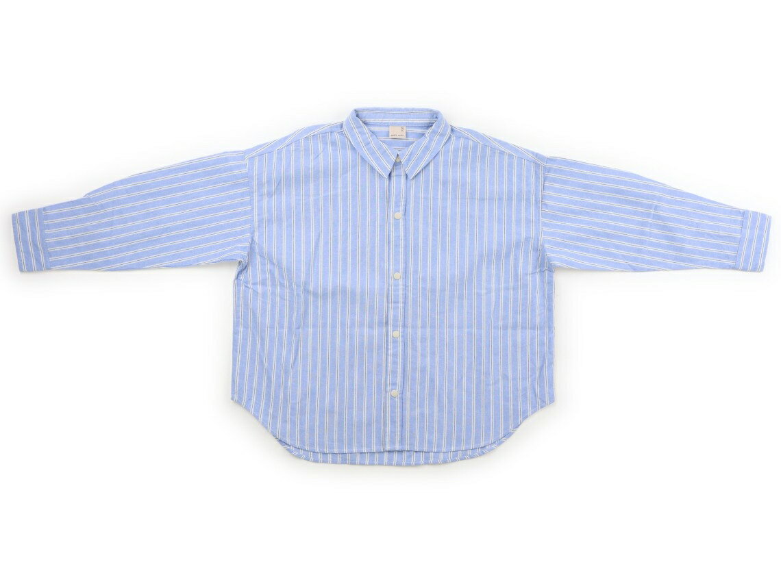 Rakuten - プティマイン petit main シャツ・ブラウス 130 男の子 水色、ストライプ柄 子供服 ベビー服 キッズ アウトレット ユーズド 【中古】キッズ・ベビー・マタニティ