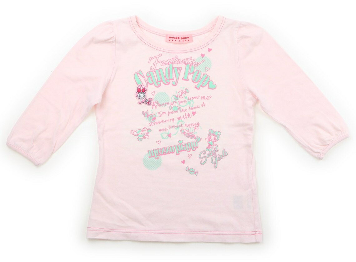 メゾピアノ mezzo piano Tシャツ・カットソー 140 女の子 薄ピンク 子供服 ベビー服 キッズ アウトレット ユーズド 【中古】キッズ・ベビー・マタニティ