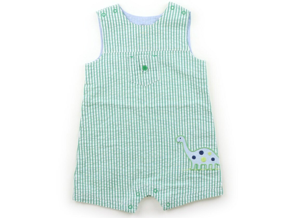 Rakuten - リトルミー Little Me カバーオール 70 男の子 グリーン、ストライプ 子供服 ベビー服 キッズ アウトレット ユーズド 【中古】キッズ・ベビー・マタニティ