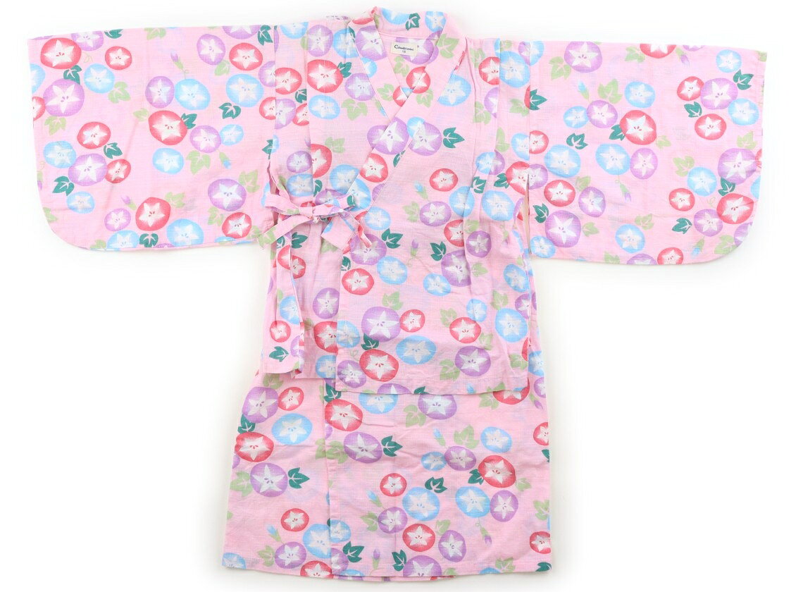コンビミニ Combimini 浴衣・甚平・季節のイベント 100 女の子 ピンク、アサガオ 子供服 ベビー服 キッズ アウトレット ユーズド 【中古】キッズ・ベビー・マタニティ