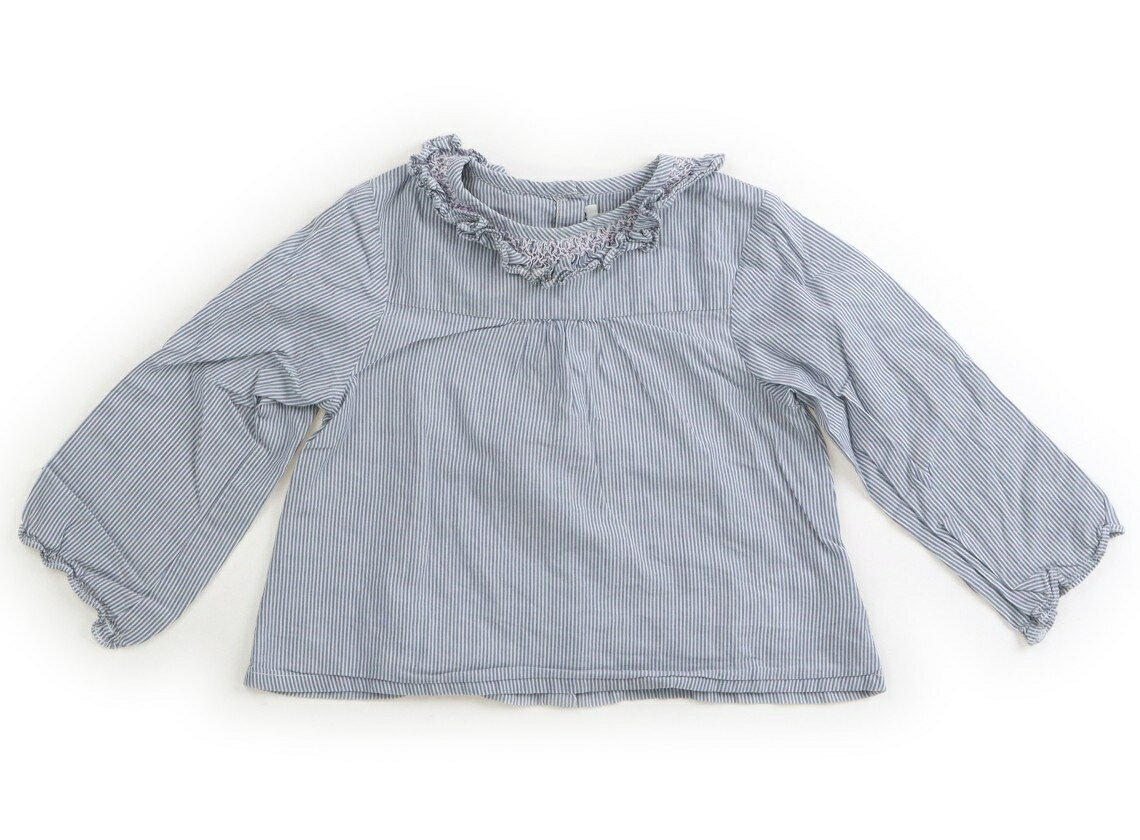 Rakuten - シリリュス CYRILLUS シャツ・ブラウス 80 女の子 ヒッコリーストライプ 子供服 ベビー服 キッズ アウトレット ユーズド 【中古】キッズ・ベビー・マタニティ