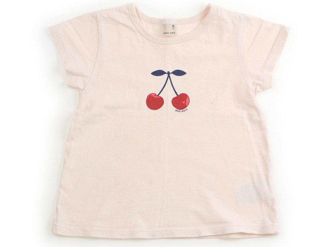 Rakuten - プティマイン petit main Tシャツ・カットソー 110 女の子 パステルピンク・サクランボ 子供服 ベビー服 キッズ アウトレット ユーズド 【中古】キッズ・ベビー・マタニティ