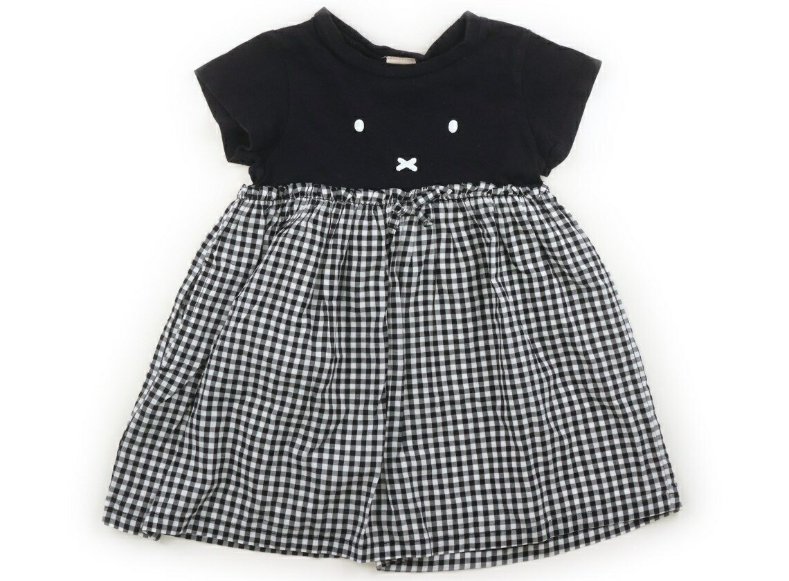Rakuten - プティマイン petit main ワンピース 90 女の子 ブラック・ギンガム 子供服 ベビー服 キッズ アウトレット ユーズド 【中古】キッズ・ベビー・マタニティ
