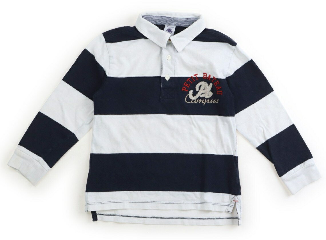 プチバトー PETIT BATEAU Tシャツ・カットソー 110 男の子 紺・アイボリー 子供服 ベビー服 キッズ アウトレット ユーズド 【中古】キッズ・ベビー・マタニティ