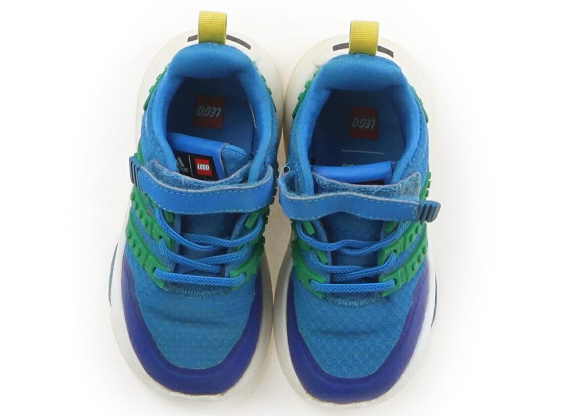 アディダス Adidas スニーカー 靴14cm〜 男の子 ブルー・グリーン 子供服 ベビー服 キッズ アウトレット ユーズド 【中古】キッズ・ベビー・マタニティ