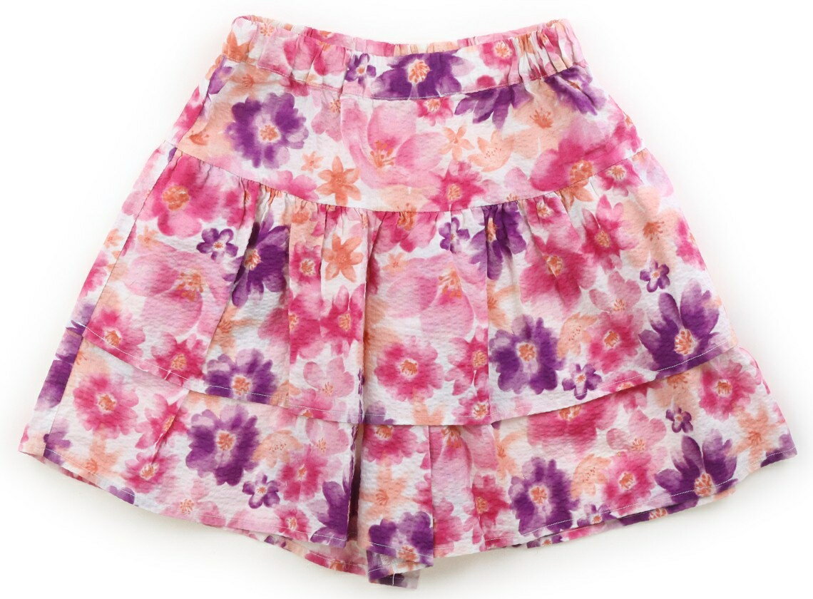 Rakuten - べべ BeBe キュロット 140 女の子 白・花柄 子供服 ベビー服 キッズ アウトレット ユーズド 【中古】キッズ・ベビー・マタニティ