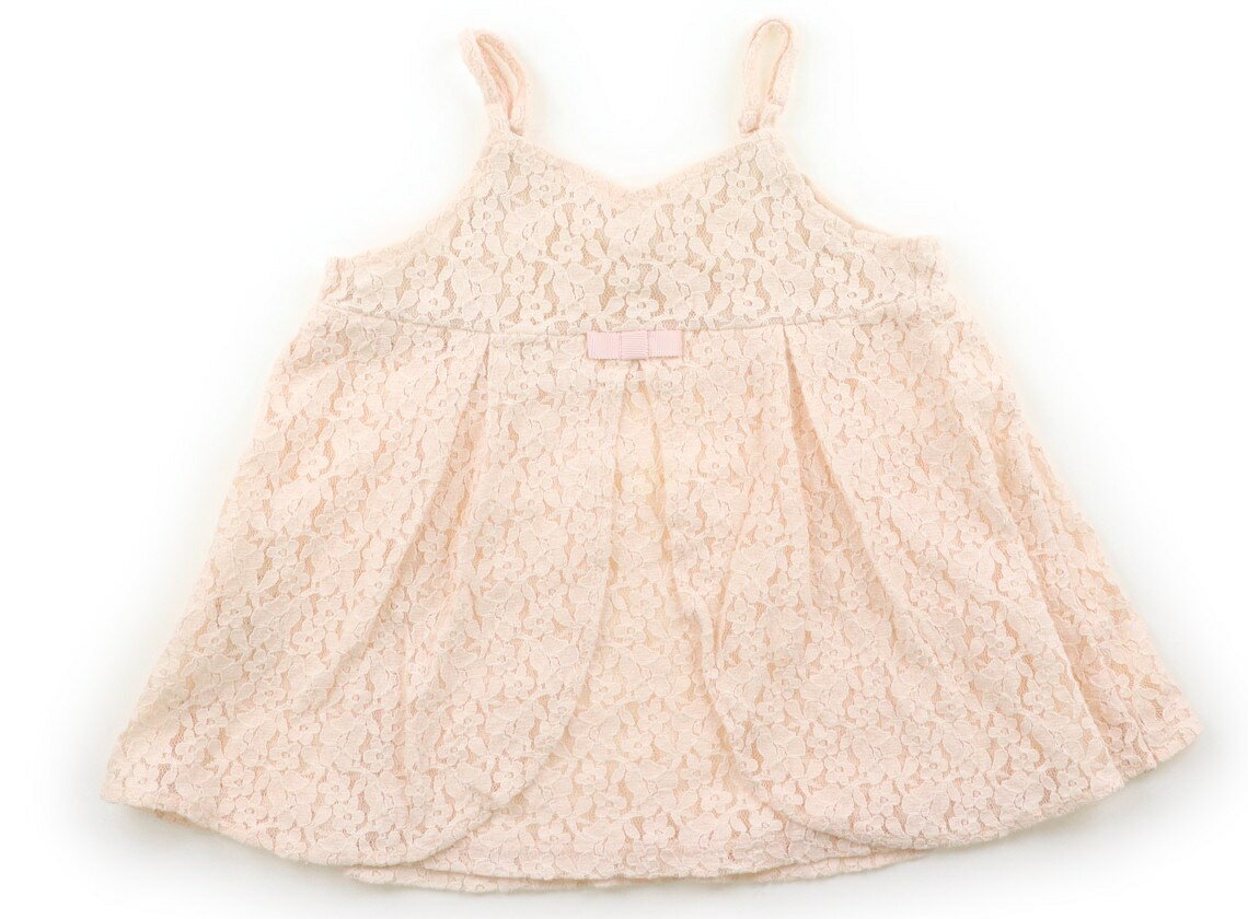 Kumikyoku Tank Top/Camisole, Size 130, Girls, Peach Lace, Children's Clothing, Baby Clothing, Kids, Outlet, Used [Pre-owned] Kids, Baby, Maternity