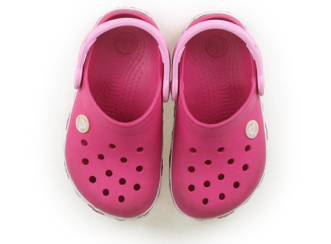 クロックス CROCS サンダル 靴17cm〜 女の子 マゼンダピンク系 子供服 ベビー服 キッズ アウトレット ユーズド 【中古】キッズ・ベビー・マタニティ