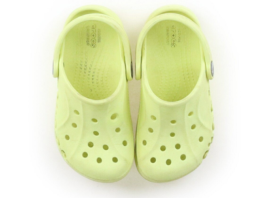 クロックス CROCS サンダル 靴17cm〜 男の子 ライトイエロー 子供服 ベビー服 キッズ アウトレット ユーズド 【中古】キッズ・ベビー・マタニティ