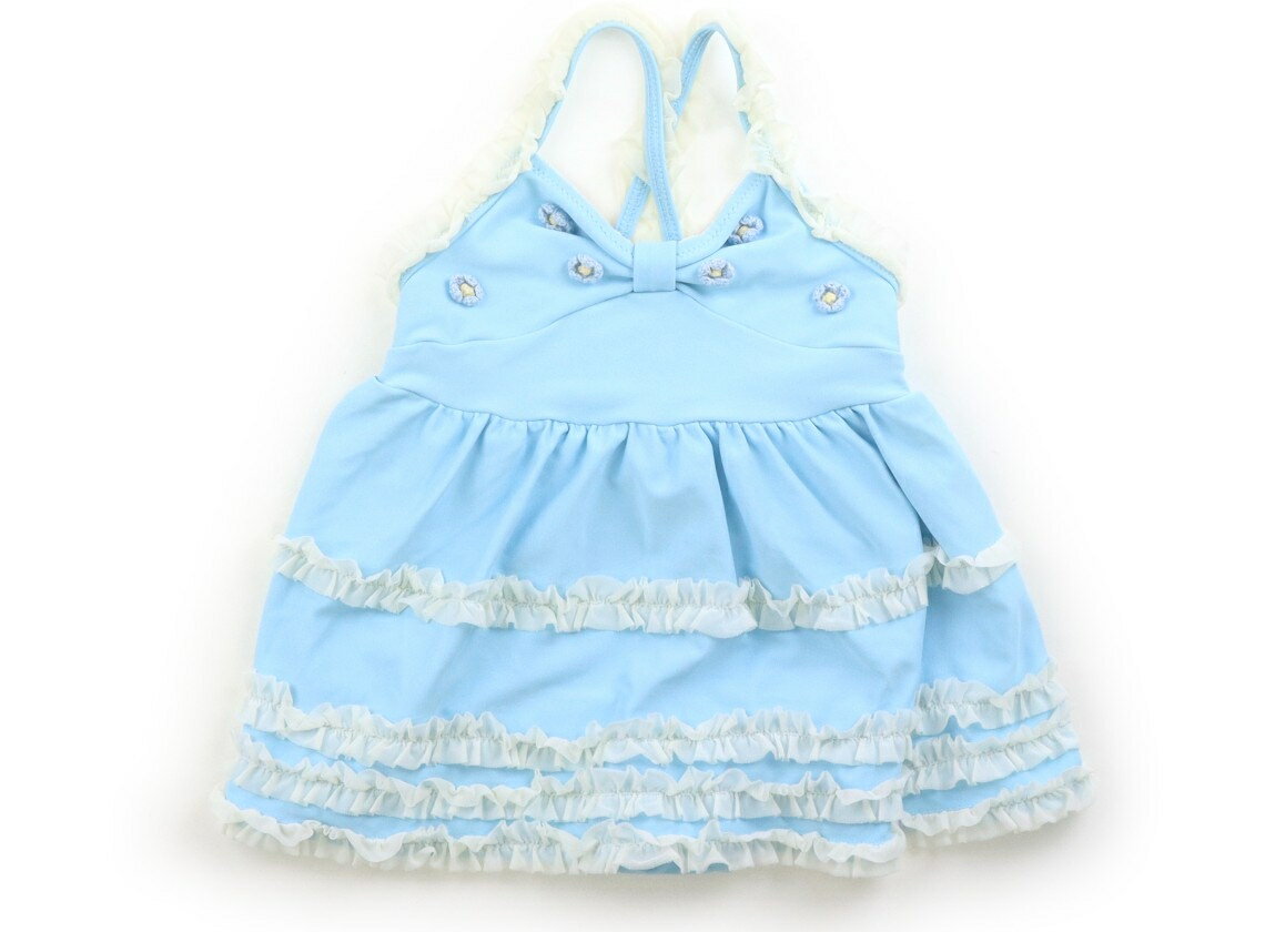 スーリー Souris 水着 バスローブ 90 女の子 サックス オフフリル 子供服 ベビー服 キッズ アウトレット ユーズド 【中古】キッズ ベビー マタニティ