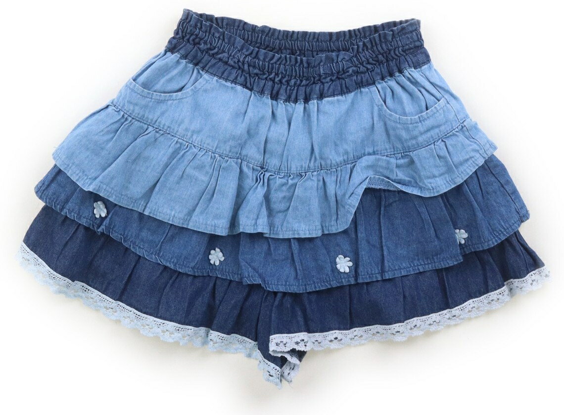 スーリー Souris キュロット 110 女の子 サックス・ブルーフリル 子供服 ベビー服 ...
