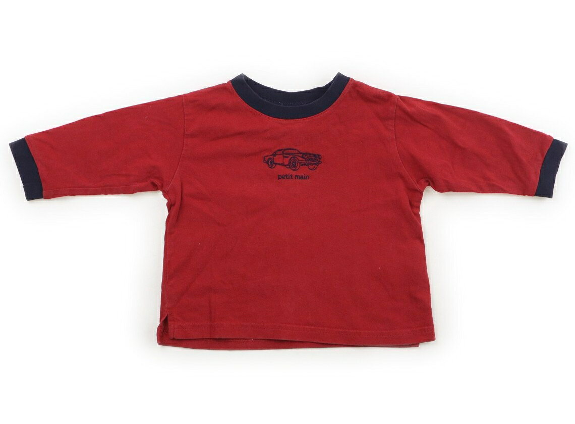 　ブランド 　petit main(プティマイン) 　カテゴリー 　Tシャツ・カットソー 　サイズ 　80サイズ 　色 　ワインレッド、ネイビー、車 　状態 　★★（返品不可） 　記名 　なし 　ジャンル 　Boy 全体に色あせ・毛羽立ちに伴う白っぽさあり。普段使いにいかがでしょうか。 ＊【状態】【サイズ】に関しての詳しい説明はこちら