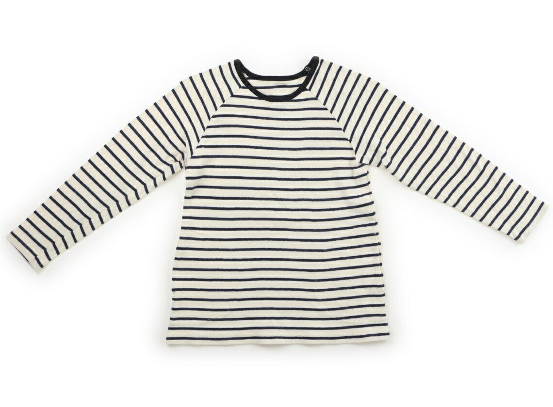 Rakuten - ビームス BEAMS Tシャツ・カットソー 130 女の子 キナリ・ブルーボーダー 子供服 ベビー服 キッズ アウトレット ユーズド 【中古】キッズ・ベビー・マタニティ
