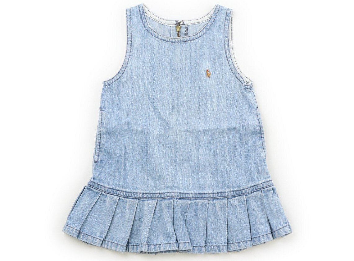 Rakuten - ラルフローレン Ralph Lauren ジャンパースカート 80 女の子 ウォッシュライトブルー 子供服 ベビー服 キッズ アウトレット ユーズド 【中古】キッズ・ベビー・マタニティ