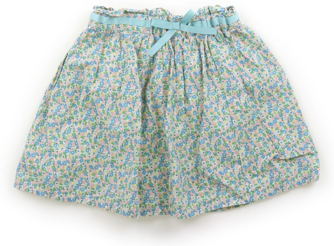 Rakuten - ラーゴム Lagom スカート 80 女の子 オフ地・サックス・ピンク花柄 子供服 ベビー服 キッズ アウトレット ユーズド 【中古】キッズ・ベビー・マタニティ