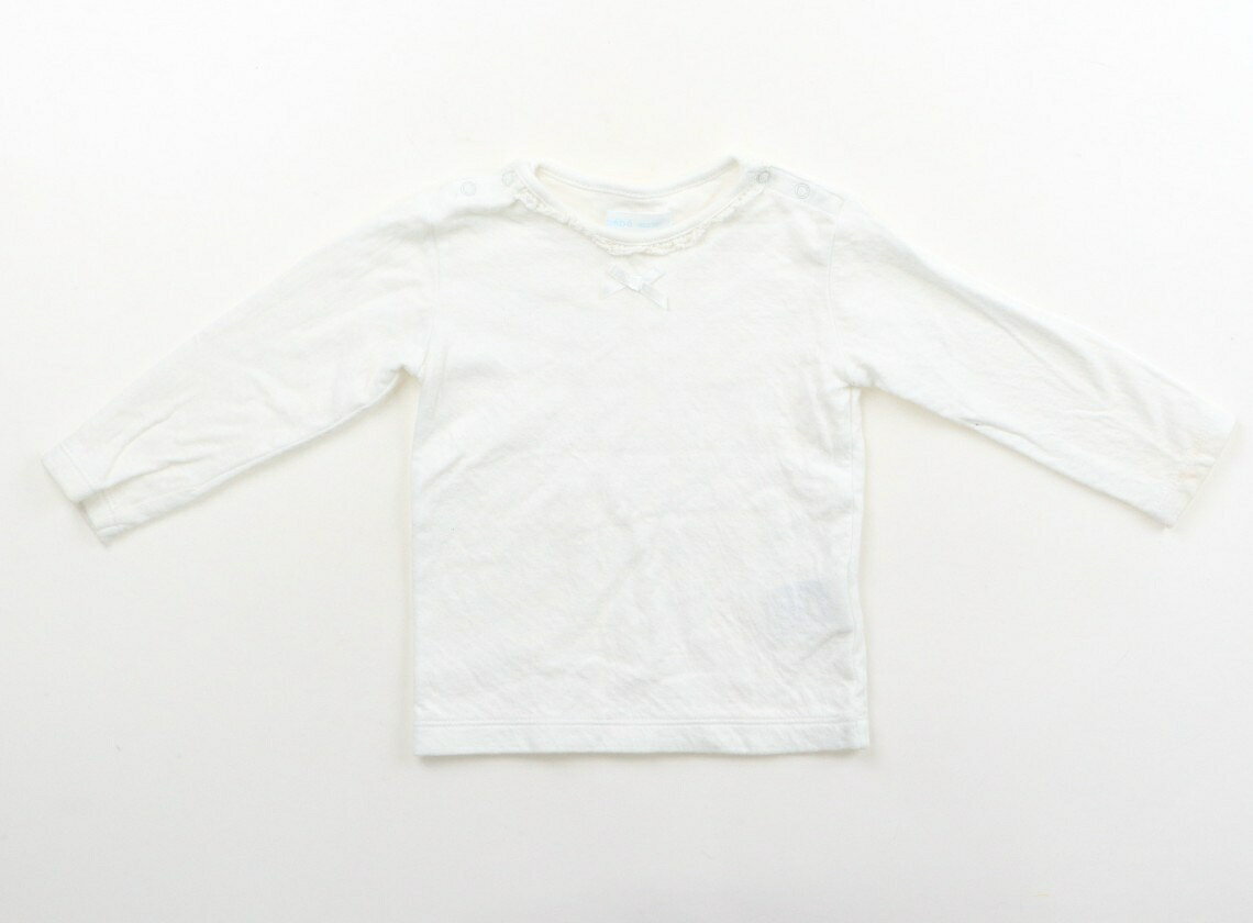 Rakuten - べべ BeBe Tシャツ・カットソー 70 女の子 オフホワイト 子供服 ベビー服 キッズ アウトレット ユーズド 【中古】キッズ・ベビー・マタニティ
