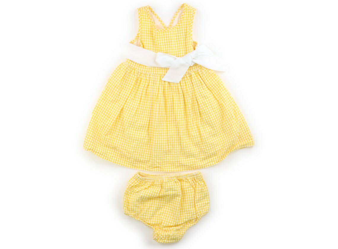 ポロラルフローレン POLO RALPH LAUREN 上下セット 80 女の子 黄色、白 子供服 ベビー服 キッズ アウトレット ユーズド 【中古】キッズ・ベビー・マタニティ