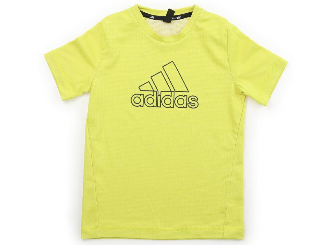 アディダス Adidas Tシャツ・カットソー 130 男の子 イエロー 子供服 ベビー服 キッズ アウトレット ユーズド 【中古】キッズ・ベビー・マタニティ