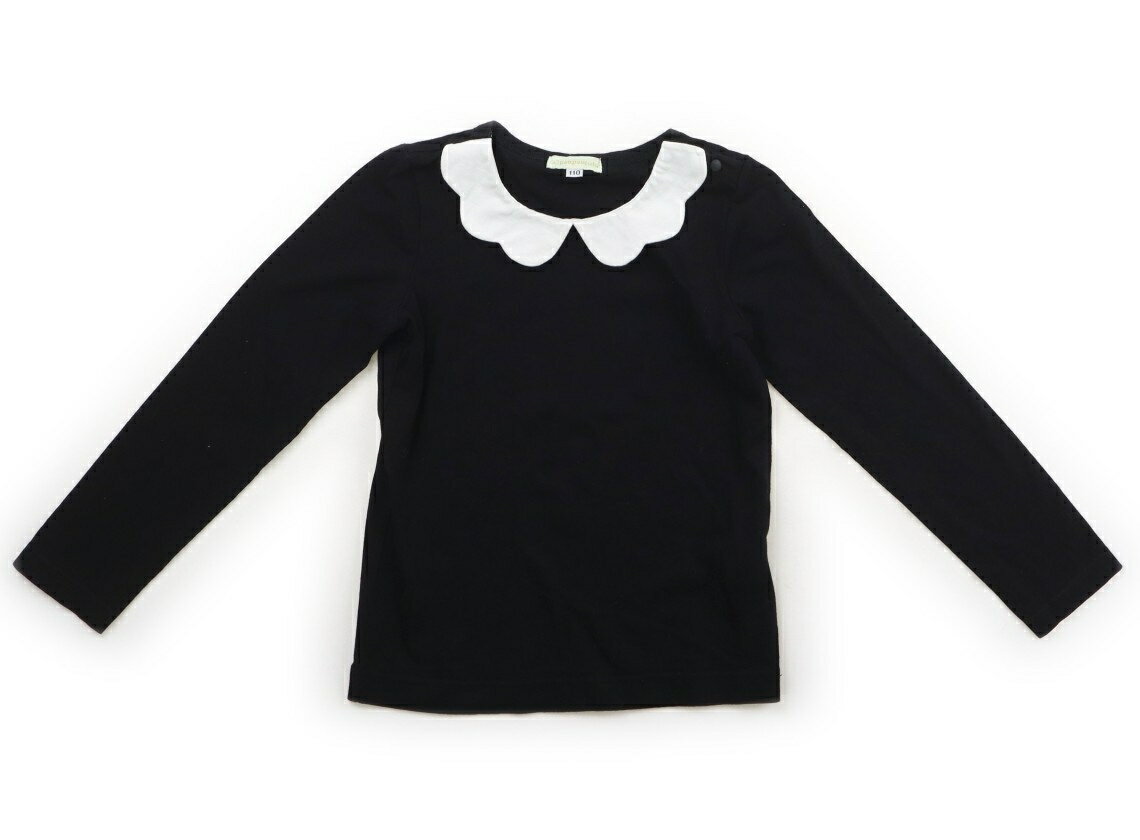 Rakuten - パンパンチュチュ panpantutu Tシャツ・カットソー 110 女の子 黒、オフホワイト 子供服 ベビー服 キッズ アウトレット ユーズド 【中古】キッズ・ベビー・マタニティ