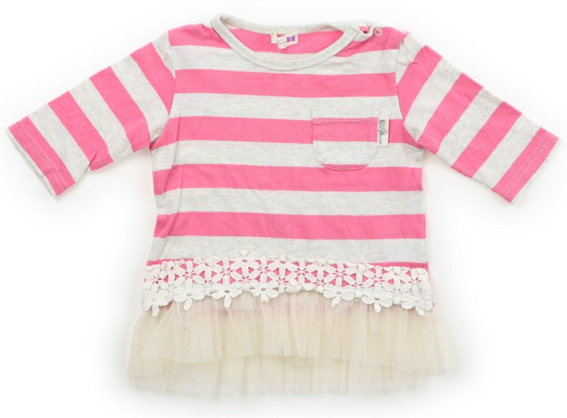 Rakuten - ニットプランナー（KP） Knit Planner(KP) Tシャツ・カットソー 95 女の子 杢グレー・ピンク・ベージュ 子供服 ベビー服 キッズ アウトレット ユーズド 【中古】キッズ・ベビー・マタニティ