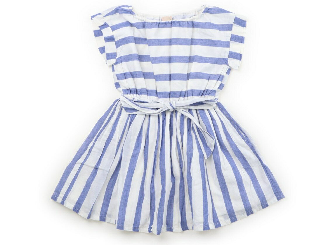 Rakuten - プティマイン petit main ワンピース 110 女の子 水色・白 子供服 ベビー服 キッズ アウトレット ユーズド 【中古】キッズ・ベビー・マタニティ