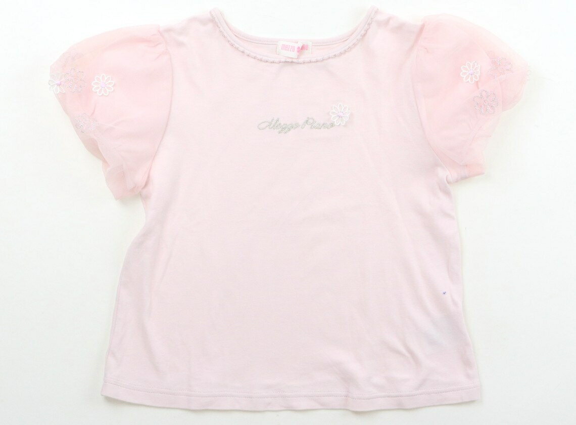 メゾピアノ mezzo piano Tシャツ・カットソー 130 女の子 ピンク 子供服 ベビー服 キッズ アウトレット ユーズド 【中古】キッズ・ベビー・マタニティ