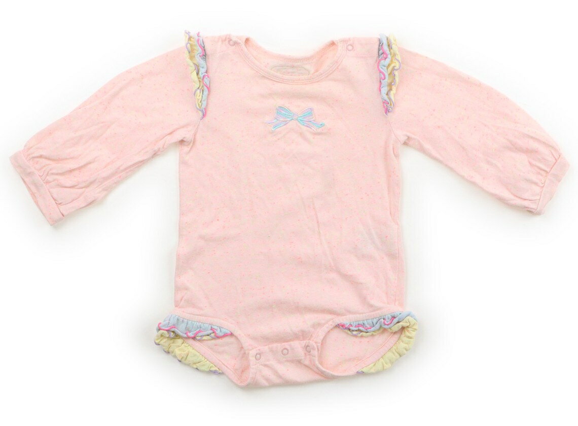 フェフェ fafa ロンパース 80 女の子 コーラルピンク系 子供服 ベビー服 キッズ アウトレット ユーズド 【中古】キッズ・ベビー・マタニティ
