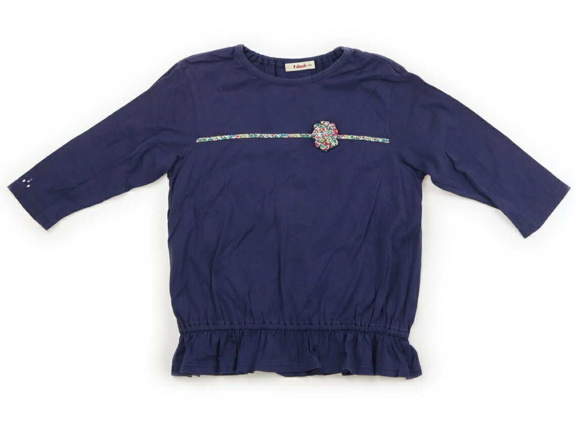 ファミリア familiar Tシャツ・カットソー 150 女の子 ネイビー 子供服 ベビー服 キッズ アウトレット ユーズド 【中古】キッズ・ベビー・マタニティ