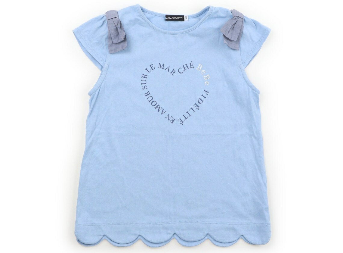 べべ BeBe Tシャツ・カットソー 140 女の子 水色 子供服 ベビー服 キッズ アウトレット ユーズド 【中古】キッズ・ベビー・マタニティ