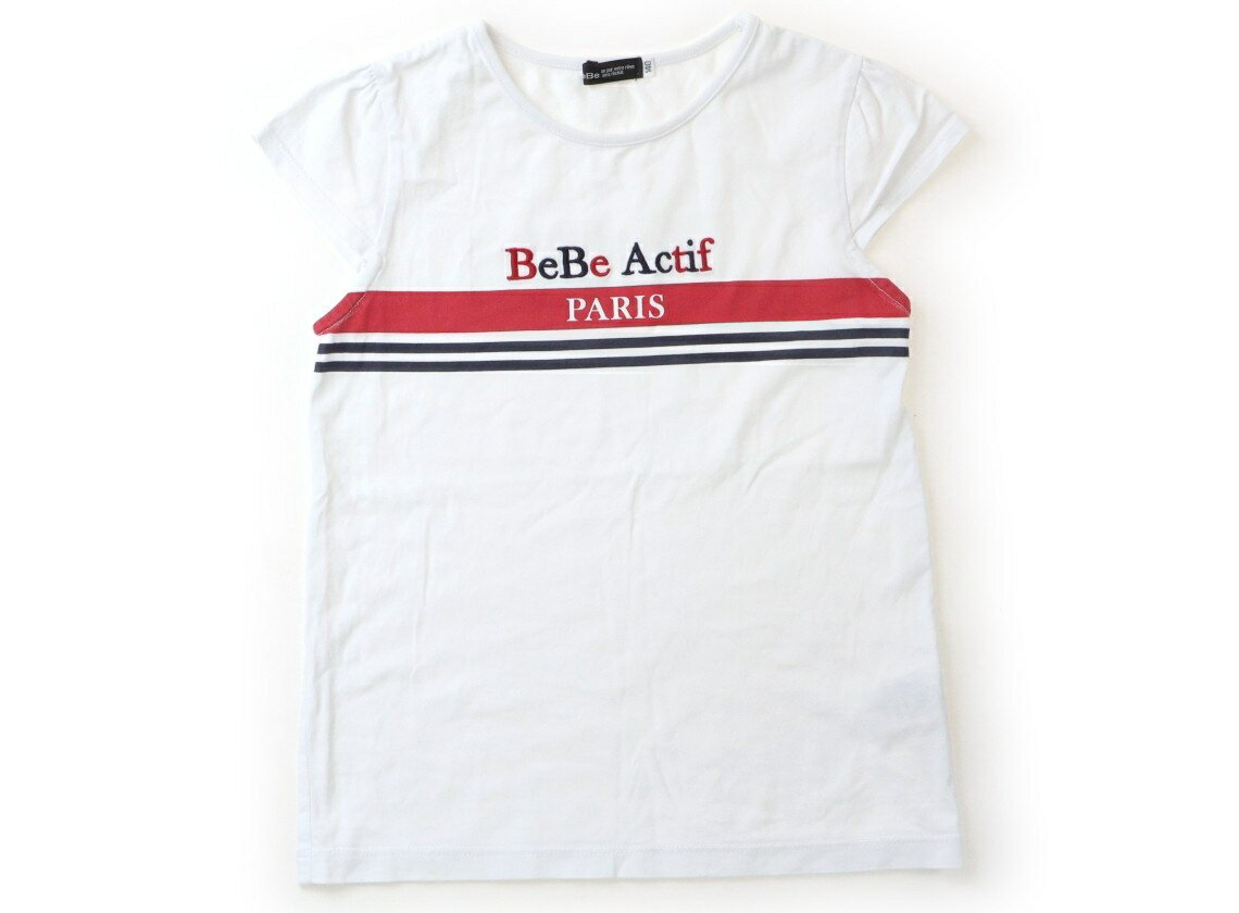 べべ BeBe Tシャツ・カットソー 140 女の子 白、柄 子供服 ベビー服 キッズ アウトレット ユーズド 【中古】キッズ・ベビー・マタニティ
