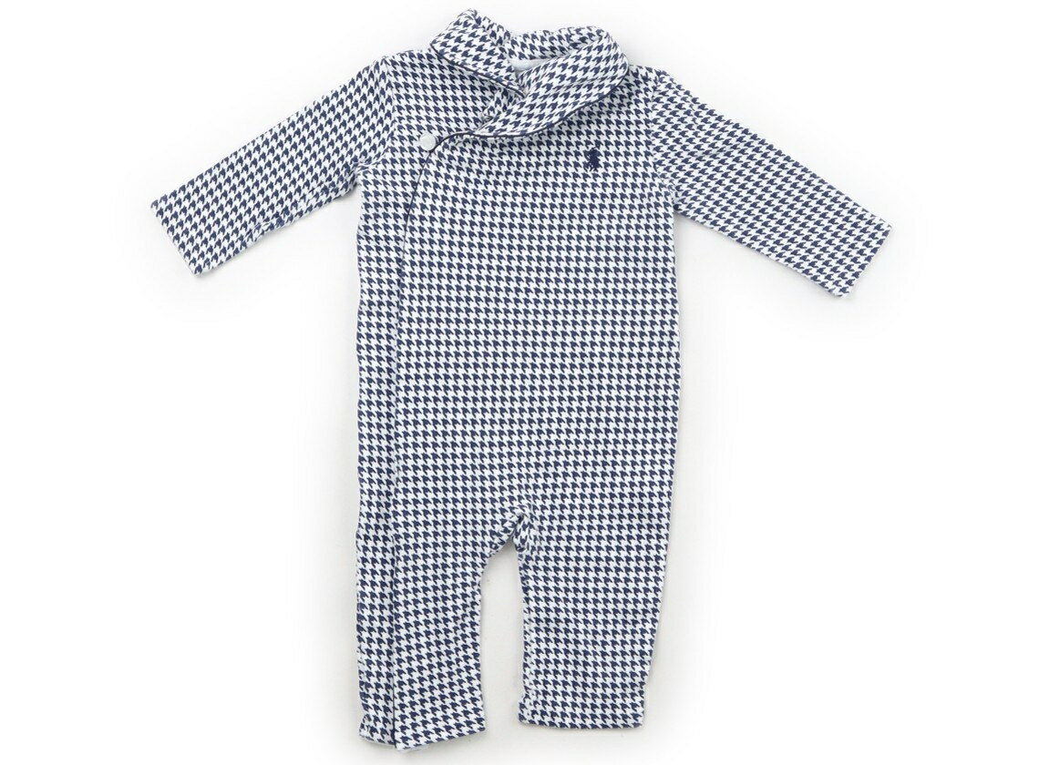 ラルフローレン Ralph Lauren カバーオール 70 男の子 ネイビー千鳥柄 子供服 ベビー服 キッズ アウトレット ユーズド 【中古】キッズ・ベビー・マタニティ