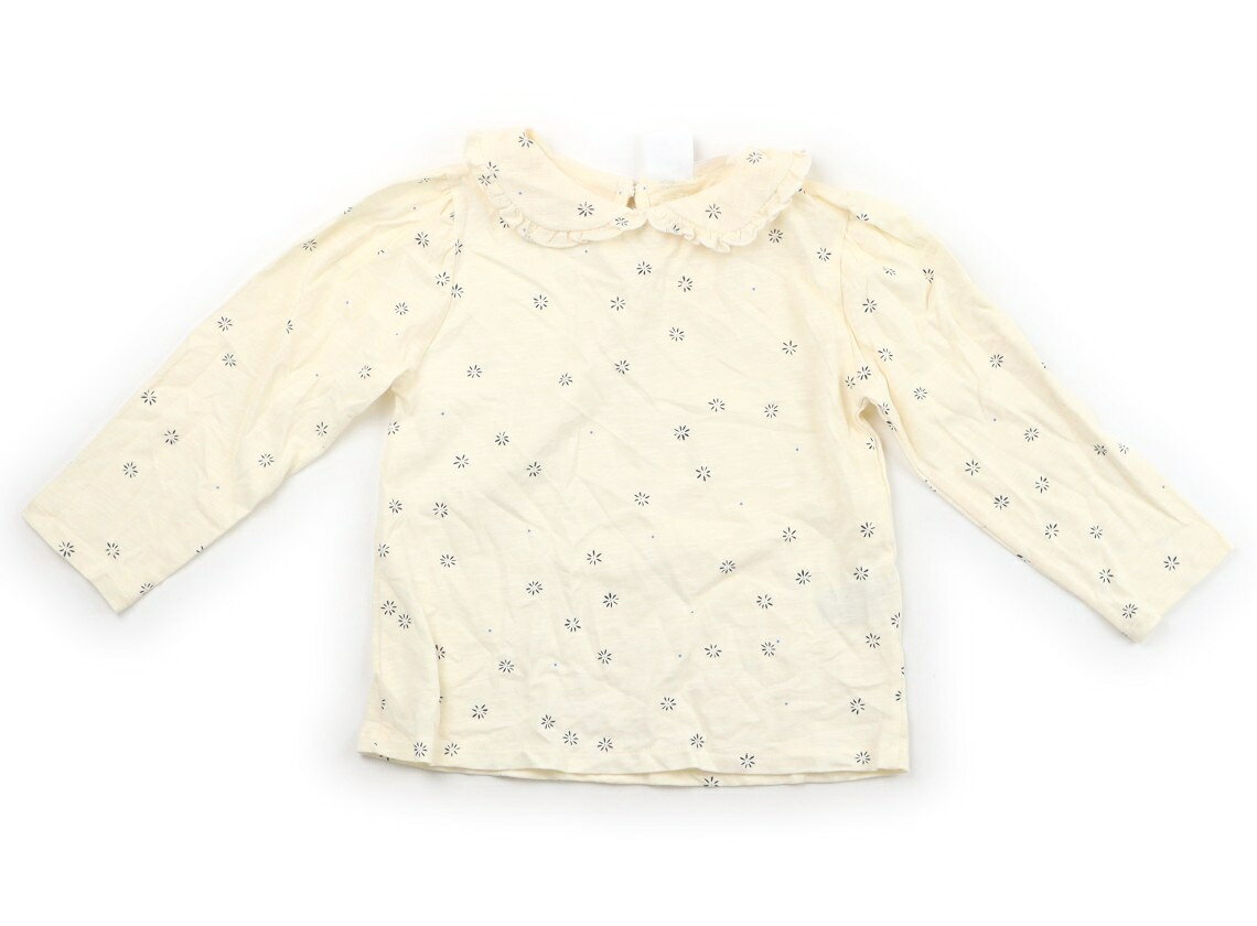 　ブランド 　ZARA(ザラ) 　カテゴリー 　Tシャツ・カットソー 　サイズ 　100サイズ 　色 　クリーム・ブラック・ブルー柄 　状態 　★★★ 　記名 　なし 　ジャンル 　Girl 実際のサイズ表記は104cmです。ややシワがありますが、目立つ汚れはなく、まだまだお使いいただけます。 ＊【状態】【サイズ】に関しての詳しい説明はこちら