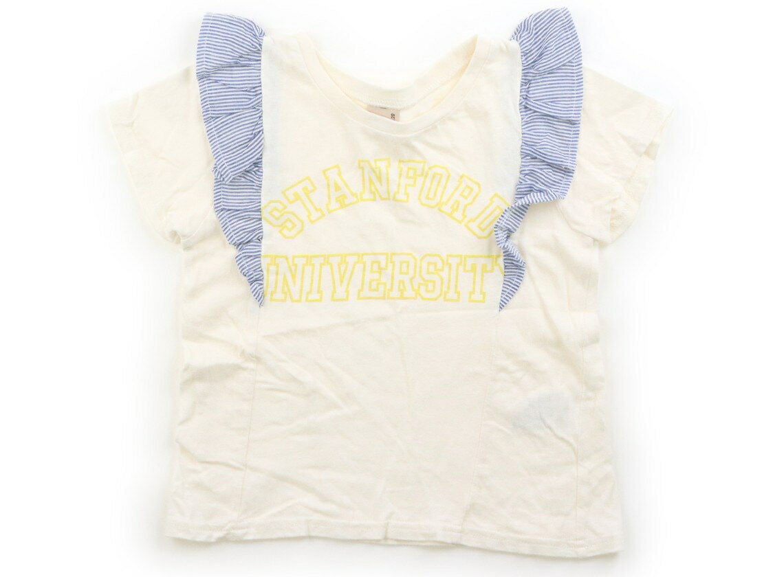 プティマイン petit main Tシャツ・カットソー 120 女の子 クリーム、青、黄色 子供服 ベビー服 キッズ アウトレット ユーズド 【中古】キッズ・ベビー・マタニティ