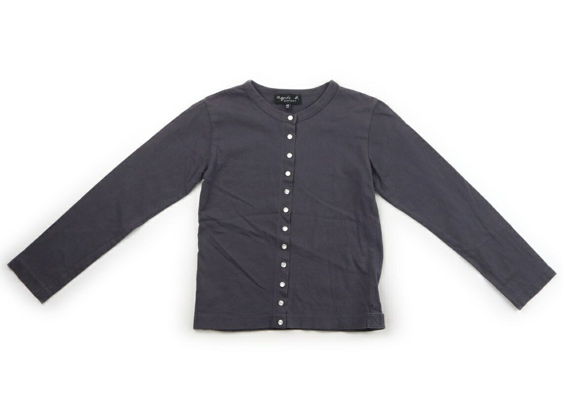 アニエスベー agnes.b カーディガン 130 女の子 グレー 子供服 ベビー服 キッズ ア...
