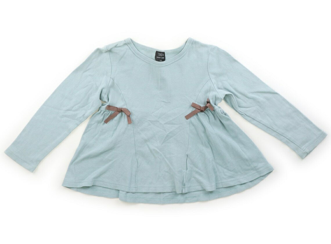 プティマイン petit main Tシャツ・カットソー 120 女の子 ミントグリーン 子供服 ベビー服 キッズ アウトレット ユーズド 【中古】キッズ・ベビー・マタニティ