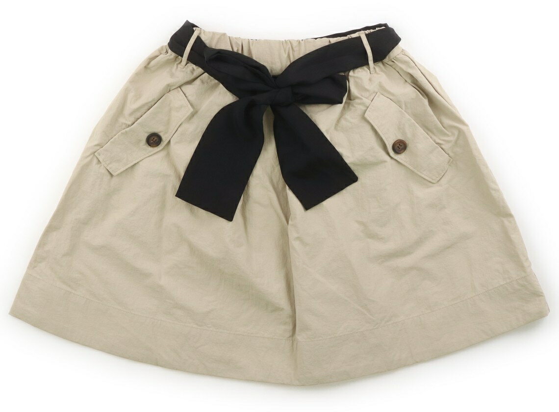 べべ BeBe スカート 140 女の子 ベージュ、黒 子供服 ベビー服 キッズ アウトレッ...