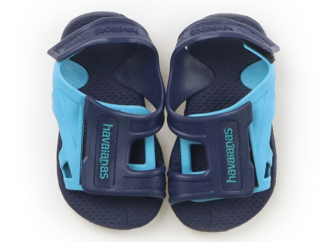 ハワイアナス havaianas サンダル 靴14cm〜 男の子 ネイビー 水色 子供服 ベビー服 キッズ アウトレット ユーズド 【中古】キッズ ベビー マタニティ