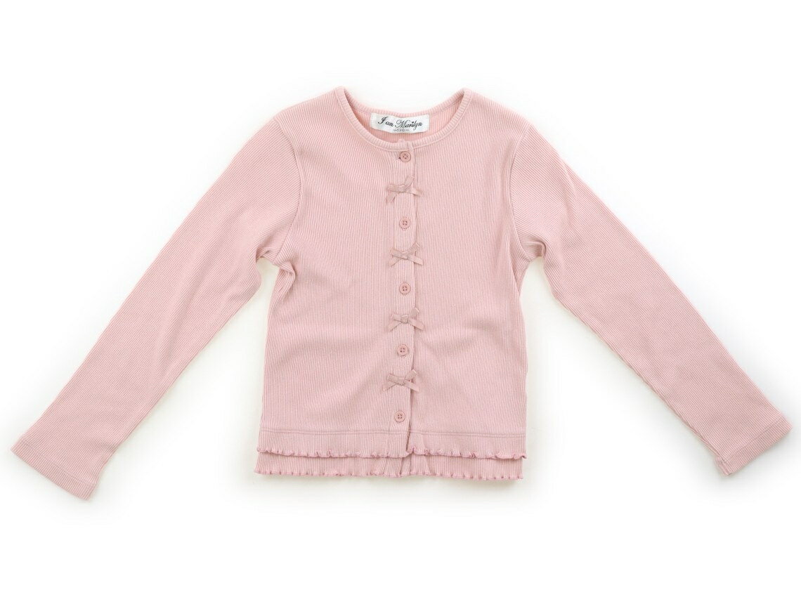 Rakuten - アイアムマリリン IamMarilyn カーディガン 130 女の子 くすみピンク 子供服 ベビー服 キッズ アウトレット ユーズド 【中古】キッズ・ベビー・マタニティ