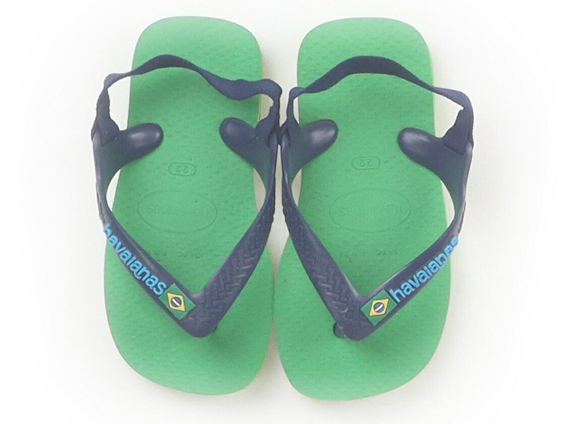 ハワイアナス havaianas サンダル 靴13cm〜 男の子 グリーン 子供服 ベビー服 キッズ アウトレット ユーズド 【中古】キッズ ベビー マタニティ
