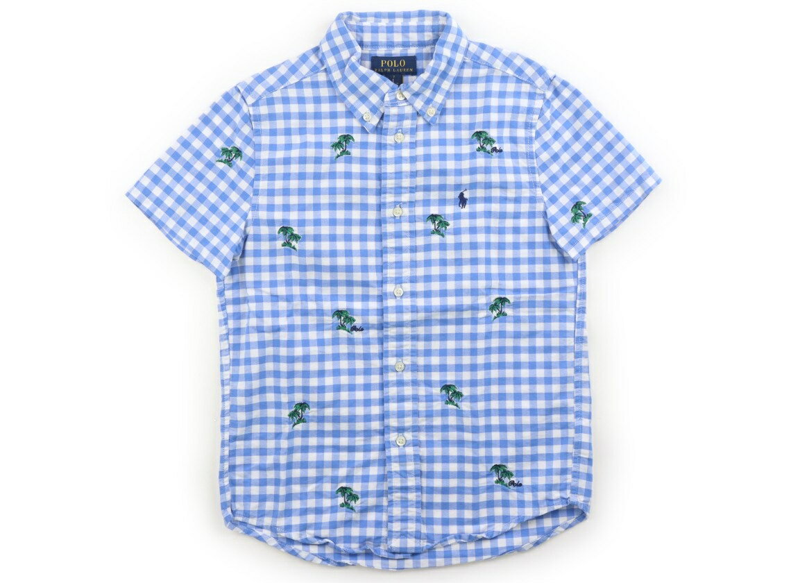 Rakuten - ポロラルフローレン POLO RALPH LAUREN シャツ・ブラウス 130 男の子 ブルー・ホワイト 子供服 ベビー服 キッズ アウトレット ユーズド 【中古】キッズ・ベビー・マタニティ