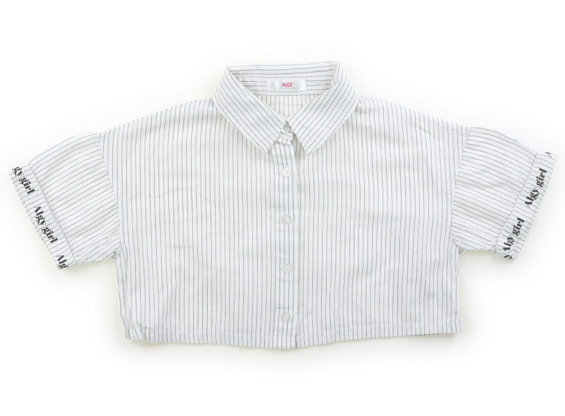 Rakuten - アルジー ALGY シャツ・ブラウス 130 女の子 モノクロ・ストライプ 子供服 ベビー服 キッズ アウトレット ユーズド 【中古】キッズ・ベビー・マタニティ