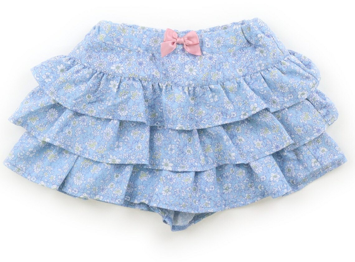 エニィファム anyFAM キュロット 100 女の子 水色、花柄 子供服 ベビー服 キッズ ...
