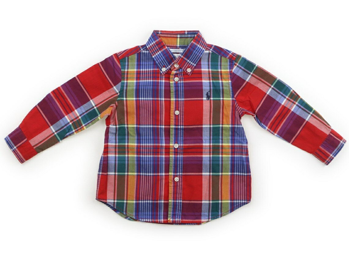　ブランド 　Ralph Lauren(ラルフローレン) 　カテゴリー 　ポロシャツ 　サイズ 　90サイズ 　色 　マルチチェック 　状態 　★★★ 　記名 　なし 　ジャンル 　Boy 綿100％。ややシワ感・洗いざらし感があります。 ＊【状態】【サイズ】に関しての詳しい説明はこちら