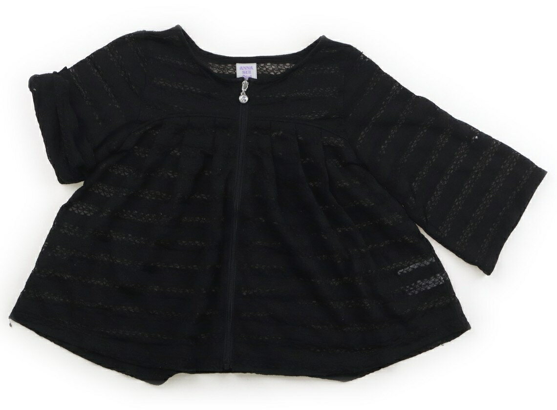 アナスイ ANNA SUI カーディガン 110 女の子 黒 子供服 ベビー服 キッズ アウトレ...