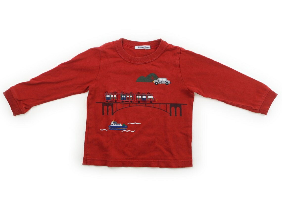 Rakuten - ファミリア familiar Tシャツ・カットソー 100 男の子 赤 子供服 ベビー服 キッズ アウトレット ユーズド 【中古】キッズ・ベビー・マタニティ