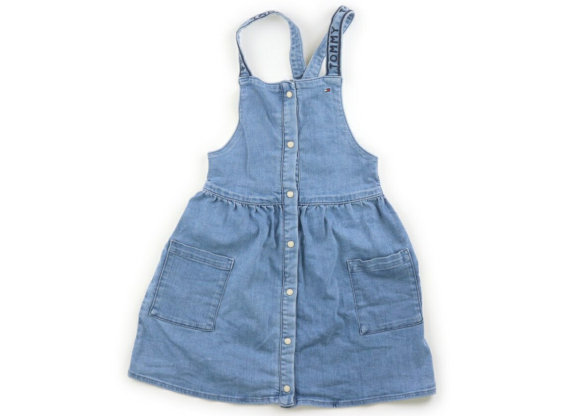 トミーヒルフィガー Tommy Hilfiger ジャンパースカート 140 女の子 ブルー 子供服 ベビー服 キッズ アウトレット ユーズド 【中古】キッズ・ベビー・マタニティ