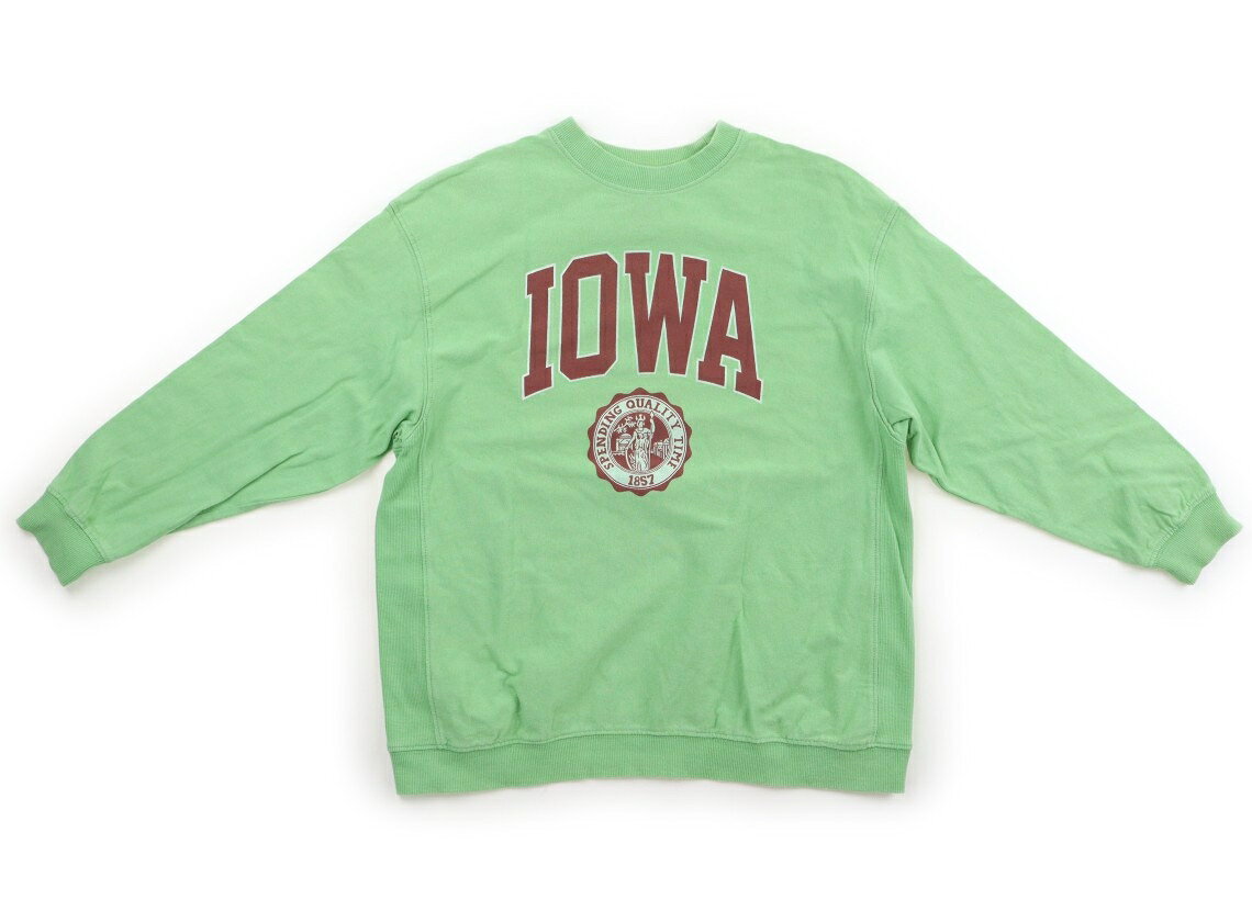 　ブランド 　Markey's(マーキーズ) 　カテゴリー 　トレーナー・プルオーバー 　サイズ 　140サイズ 　色 　ライトグリーン、ブラウン 　状態 　★★（返品不可） 　記名 　なし 　ジャンル 　Boy 薄手のトレーナー。プリントにひび割れ、左袖に薄い汚れ、全体に色あせ・毛羽立ちに伴う白っぽさあり。使用感あります。 ＊【状態】【サイズ】に関しての詳しい説明はこちら