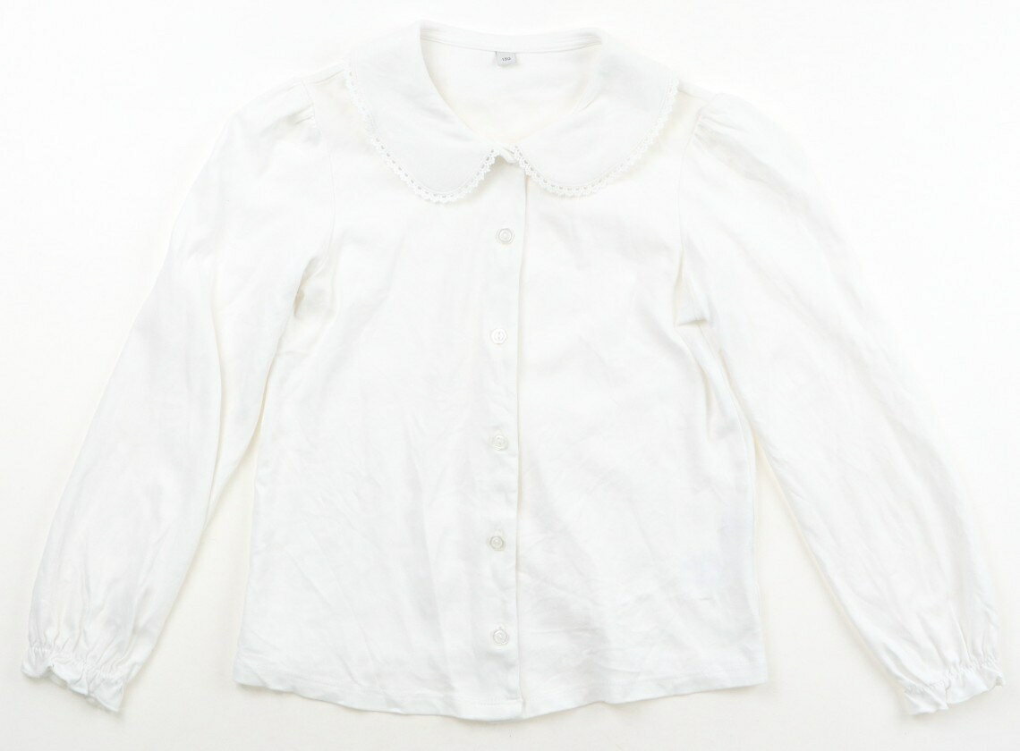 Rakuten - エニィファム anyFAM Tシャツ・カットソー 130 女の子 白、レース 子供服 ベビー服 キッズ アウトレット ユーズド 【中古】キッズ・ベビー・マタニティ