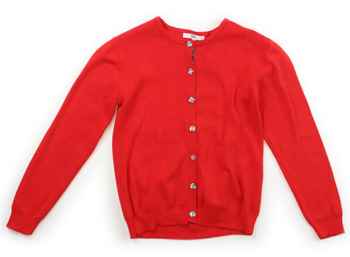 シップス SHIPS カーディガン 130 女の子 レッド 子供服 ベビー服 キッズ アウトレ...