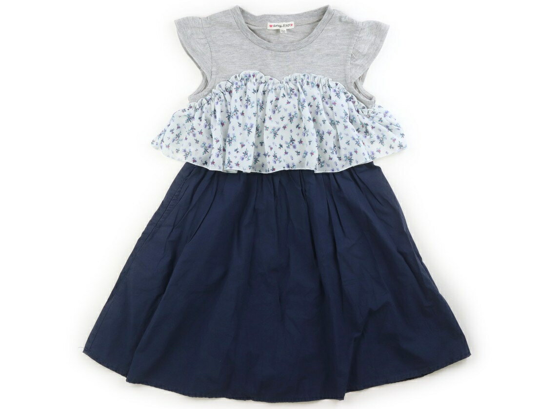Rakuten - エニィファム anyFAM ワンピース 130 女の子 グレー、ネイビー、花柄 子供服 ベビー服 キッズ アウトレット ユーズド 【中古】キッズ・ベビー・マタニティ